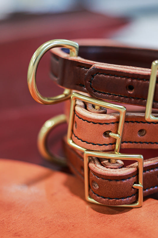 Classic Leather Dog Collars - Medium / Large